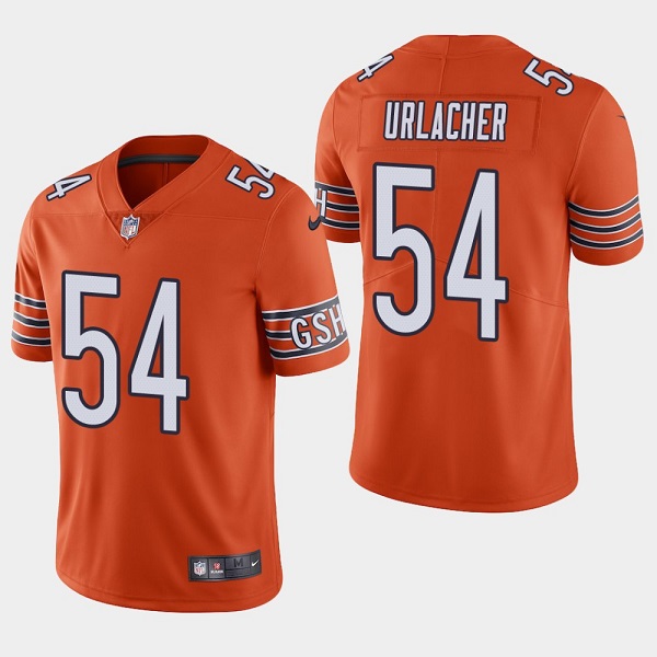 Men's Chicago Bears #54 Brian Urlacher Orange Vapor untouchable Limited Stitched Baseball Jersey - Click Image to Close